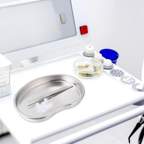 Bandeja curva para procedimientos dentales acero inoxidable alta temperatura 4