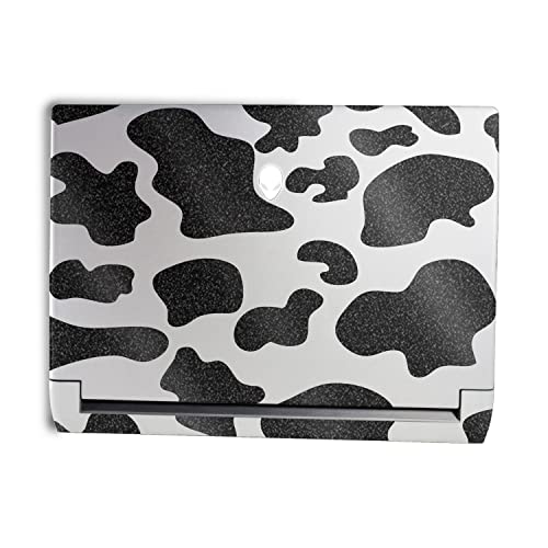 MightySkins Glossy Glitter Skin Compatible with Alienware M15 R7 (2022) Full Wrap Kit - Cow Print | Protective, Durable High-Gloss Glitter Finish | Easy to Apply & Change Styles | Made in The USA