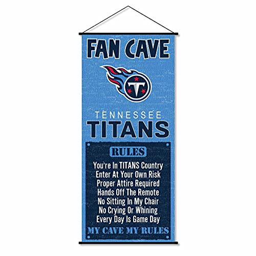 WinCraft Tennessee Titans Man Cave Fan Banner Wall Door Scroll