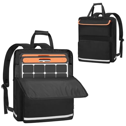 ORKELS Solar Panel Storage Bag, Travel Backpack Compatible with Jackery SolarSaga 100W 100X 200W,...