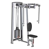 Sport-Thieme Butterfly Butterfly Reverse-Maschine OV | Oberer Rücken Training, Schwierigkeit einstellbar | 100 kg Steckgewicht | Silber Schwarz | Metall Kunstleder 130x140x200 cm