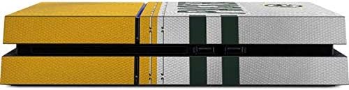 Skinit Decal Gaming Skin Compatible with PS4 Console - Officially Licensed NFL Green Bay Packers White Striped Design