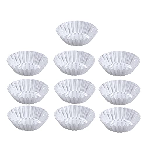 Alipis Moldes Para Tartaletas Aluminio Antiadherentes Reutilizables Para Cupcakes Muffins Tartaletas De Huevo
