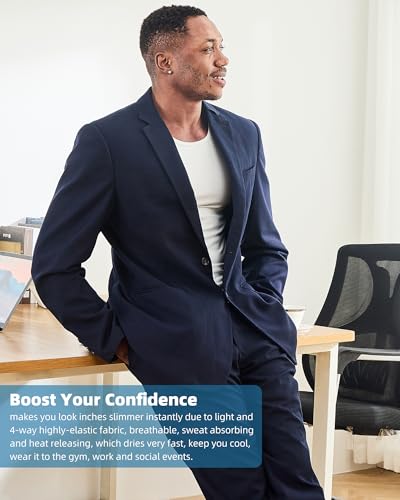 KOCLES Compression Shirt Men Slimming Undershirt Body Shaper Vest, Gynecomastia Compression Tank Top, Shapewear Tummy Control4