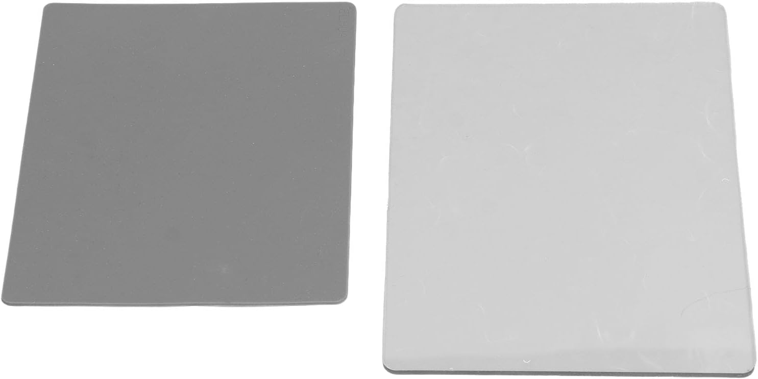 Embossing Mat Set 2 Pcs Polycarbonate Plastic and Silicone Embossing Pads, 8.66x5.91 Inch Impressions Pad, Compatible with Manual Die Cutting Embossing Crafts Machines
