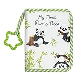 ZUYYON Baby Photo Album Baby Memory Book, Soft Cloth Photo Book First Year Memory Album Shower Gift for Newborn Toddler & Kids, Holds 4x6 Inch Photos (Panda)