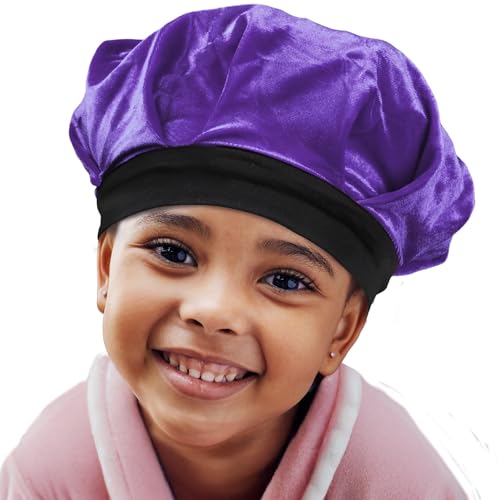 Bonnet de douche de qualité supérieure en velours soyeux pour fille