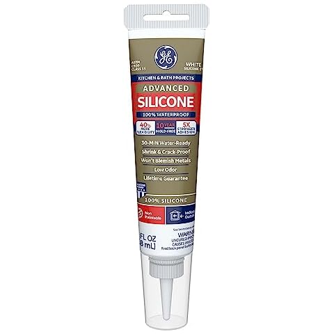 GE Silicone Caulk for Kitchen & Bathroom Cover