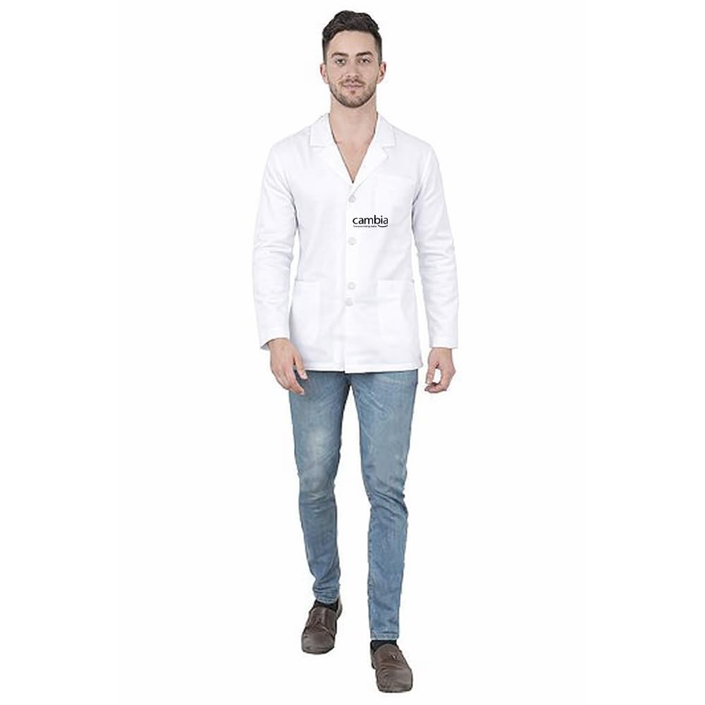 Cambia Lab Coat for Men Pure Cotton Full Sleeve (L) - Pack of 1-picture-0