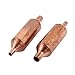 sourcingmap 2 Piezas De Tubo De Cobre Del Tono Forma De Aire Acondicionado Frigorífico 77mm Filtro Seco Largo