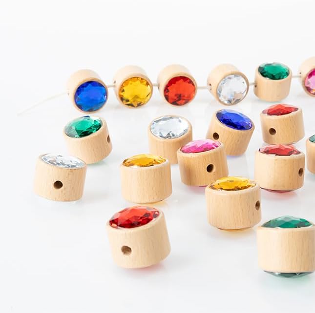 Fat Brain Toys Lacing Gems Early Learning Toys for Ages 3 to 6