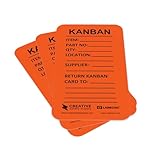 Creative Safety Supply Kanban Bin Cards - Pack of 10 (Orange)