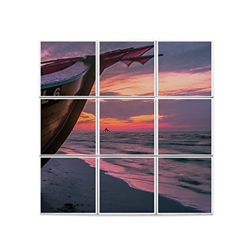 Carreaux céramique bateau de pêche pour crédence cuisine bord de mer et fresque murale salon
