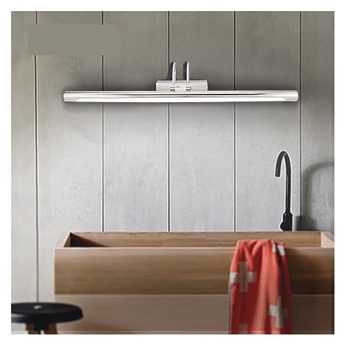 Lámpara de baño impermeable DELURA LED retro de aluminio plata para pared 2