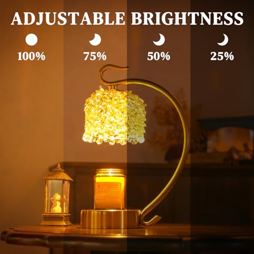 Yarmisun Gold Candle Warmer Lamp For Jar Candles Handcrafted Crystal House Warming thumb #7