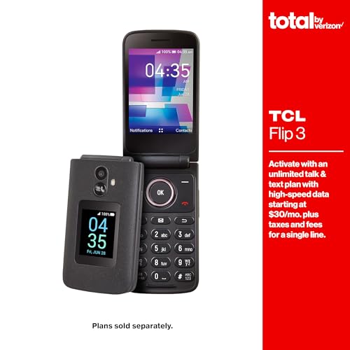 Total By Verizon TVALT435DCP Tcl Flip 3 | Locked thumb #1