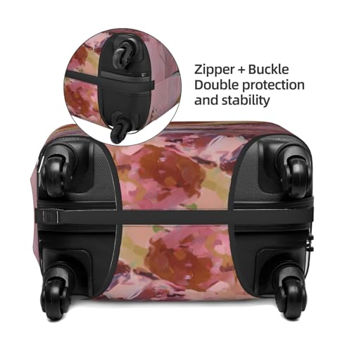Half Of Avocado Disco Ball Elastic Travel Luggage Covers Dustproof Scratch-Resistant Suitcase Protector Fit 22-24 Inch2