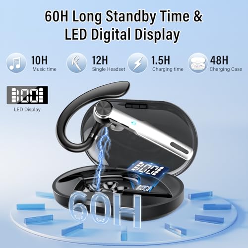 Auricular Bluetooth Inalámbrico con Micrófono y Carga 400mAh miniatura 2