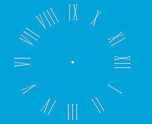 8.3" x 6.8" (21cm x 17cm) Reusable Flexible Plastic Stencil for Graphical Design Airbrush Decorating Wall Furniture Fabric Decorations Drawing Drafting Template - Wall Clock Watch