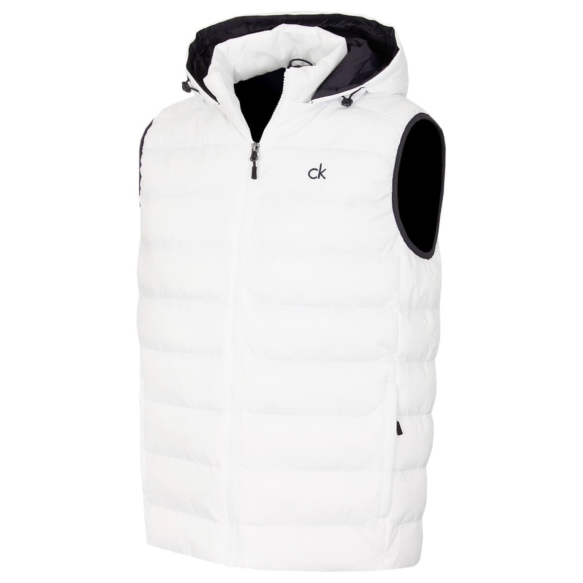 Calvin Klein Mens Lightweight San Gabriel Gilet - White - XXXXL