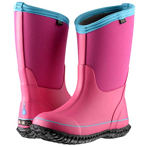 Mcikcc Kids' High Waterproof Rubber Rain And Snow Boot thumb #2