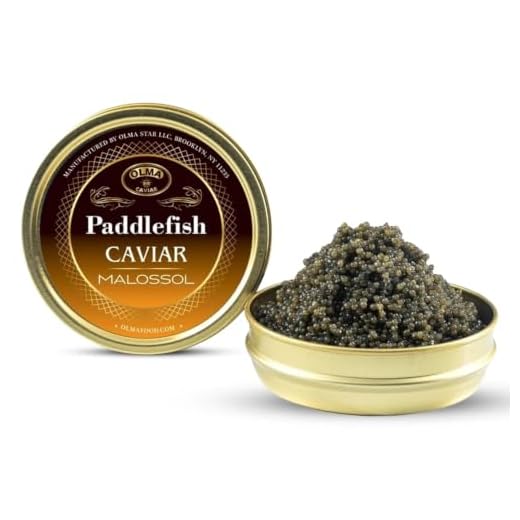 OVERNIGHT SHIPPING- OLMA Kaluga Sturgeon Black Caviar - Large Pearly Grains, Smooth Flavor, Superior Grade - 4.4 oz / 125 g