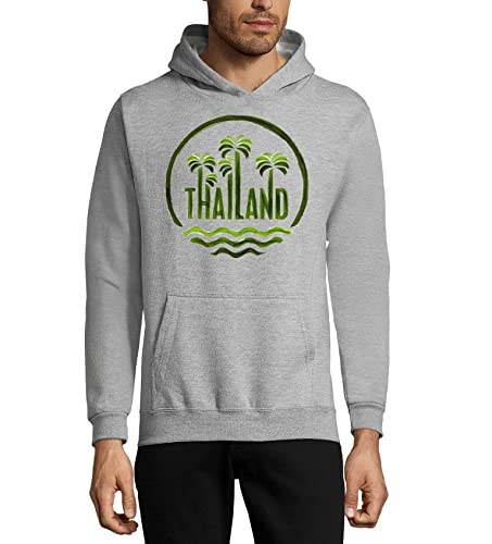 Sweat à capuche Thaïlande coton unisexe pour voyager léger et stylé