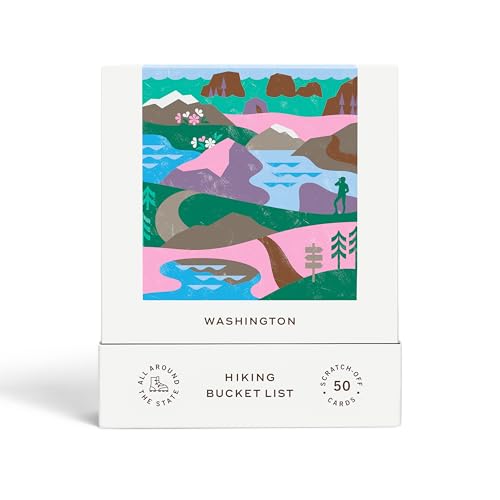 Reach International Outfitters Washington Hiking Adventure Bucket List: 50 Scratch-Off Cards for...