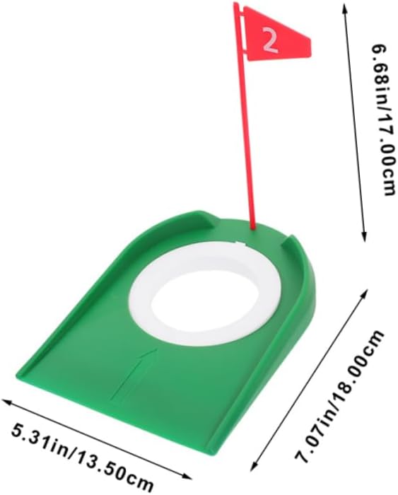 VANZACK Golf Putting Disc Golf Putting Cup with Flag Golf Training Putters Golf Putting Cup Practice Golf