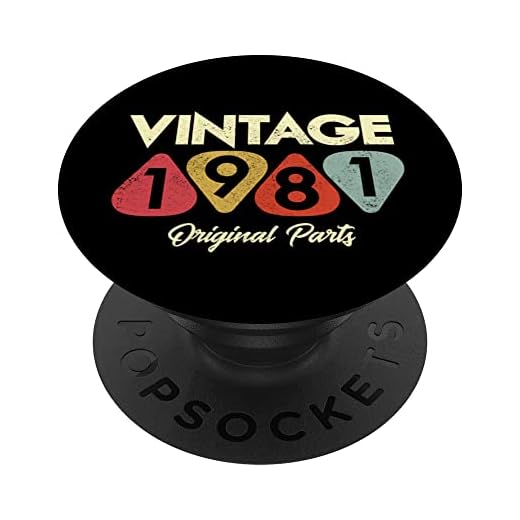 41 cumpleaños Vintage 1981 piezas originales PopSockets PopGrip Intercambiable