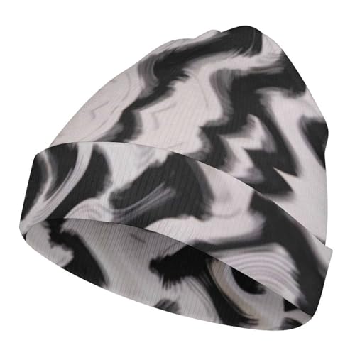 Funny Giraffe Animal Print Kids Beanie Hat for for Girls Boys Children Cap Winter Knitted Chemo Cancer Headwear Accessories Gifts Decoration Black