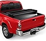 MOSTPLUS 5 FT Tri Fold Soft Truck Bed Tonneau Cover Compatible for 2005 2006 2007 2008 2009 2010 2011 2012 2013 2014 2015 Toyota Tacoma On Top Fleetside Cargo Bed