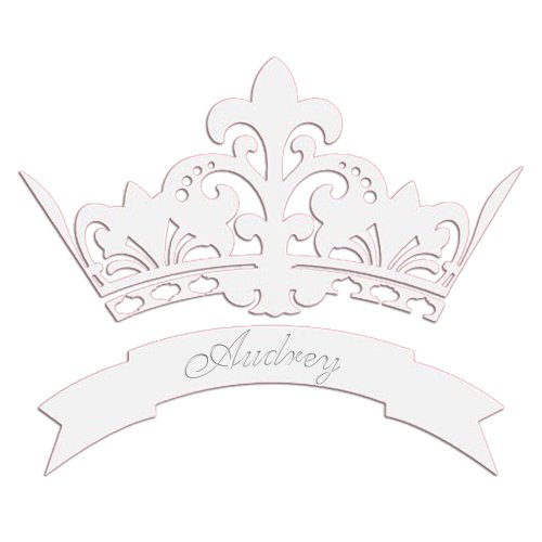 aBaby Royal Crown Wall Decal, Audrey, 16" Baby