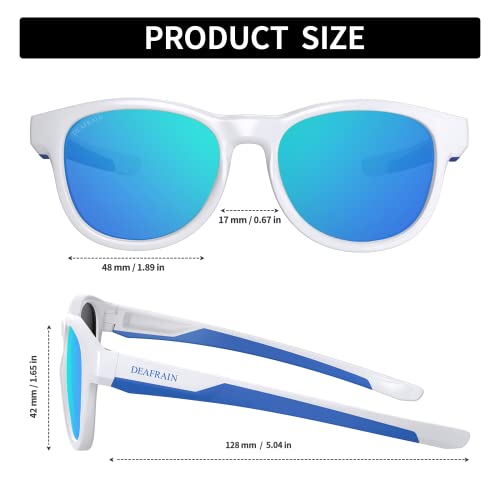 Deafrain Kids Polarized Sunglasses For Boys Girls Sport Child Youth Baseball Golf Glasses Age 5-13 #TOP1