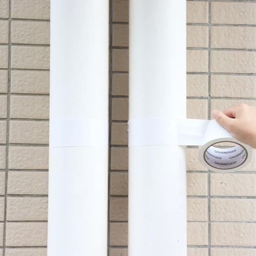 CHUANGSEED 3 Pack white Waterproof Duct Tape 50mm x 27.4m Heavy Duty Strong Gaffer Tape for Repairs DIY, Crafts - Image 4