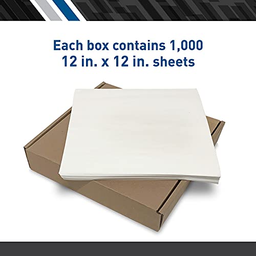 Image of BodyMed Premium Headrest Paper Sheets - Without Slit - Disposable Medical Face Barrier - Exam Paper Sheets - Case of 1,000 - 12-inch x 12-inch - White (Pack of 8)