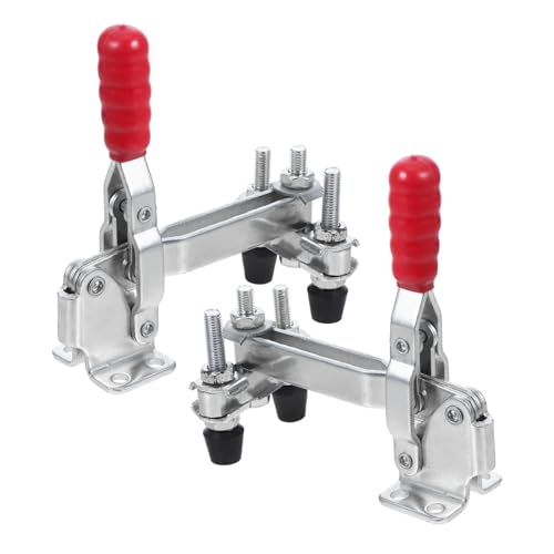 Holibanna Vertical Dualhead Clamp Fast Release Mechanism Clamps for Welding Wood Projects