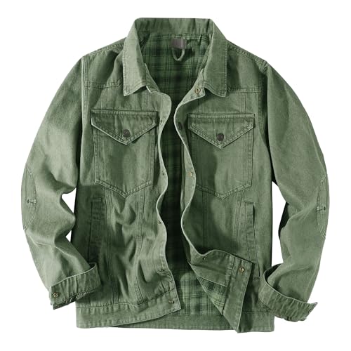 Veste en jean homme flanelle pour un style cowboy vintage au quotidien