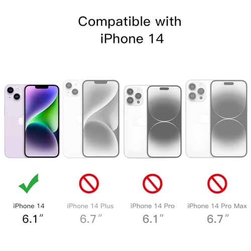 Image of JETech Case for iPhone 14, 360 Protection, Light Purple