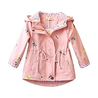 Amur Leopard Kinder Übergangsjacke Mädchen Baumwolle Frühling Herbst Jacke, Rosa, 122-128 (Etikettengröße: 130)