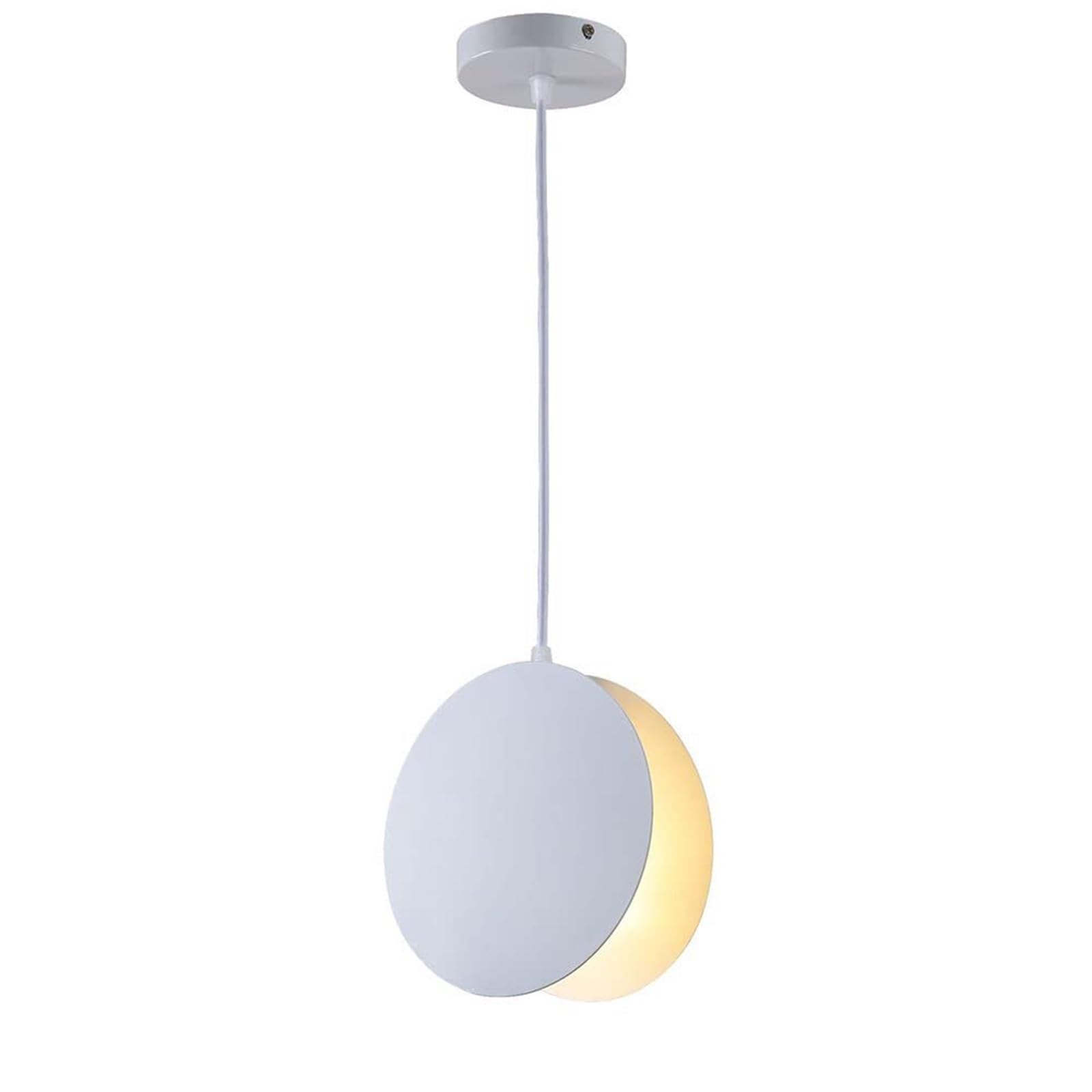Suspension en métal style danois luminaire industriel géométrique
