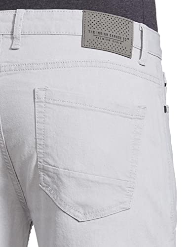 Image of The Indian Garage Co Men Slim Fit Solid Mid-Rise Stretchable Jeans