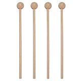 Wood Mallets Percussion Sticks for Glockenspiel,Xylophone,Chime,Bell,Woodblock,8 Inch