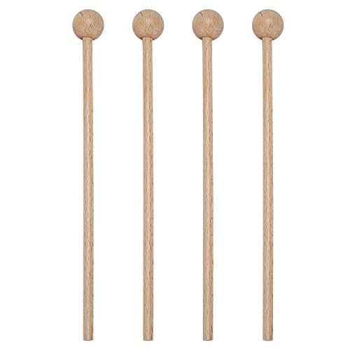Wood Mallets Percussion Sticks For Glockenspiel,Xylophone,Chime,Bell,Woodblock,8 Inch #TOP3