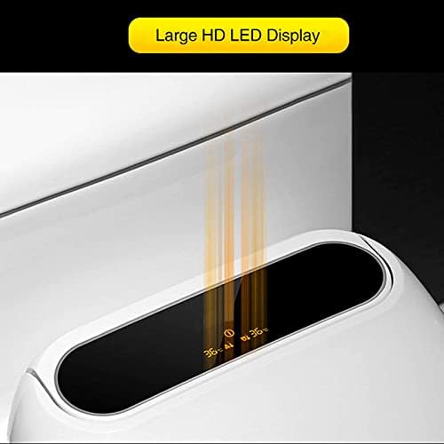Electric Bidet Toilet Seat, Intelligent Toilet Heated Seat, WC Toilet Bidet Cover, Self Cleaning Nozzle, LED Display, WC Toilet Bidet Cover Toilet Seat Lid