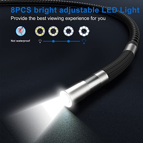 Borescopes 2.0MP Steering Industriële Endoscoop, 8.5mm Lens 1080P HD Bestuurbare Inspectiecamera, 2600mAh Batterij, Met… - Image 5