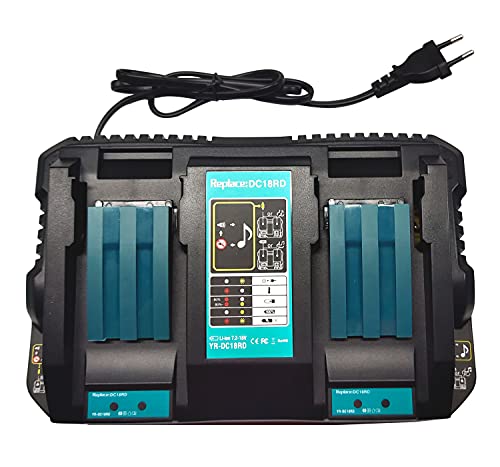 PowerWings Chargeur Double Port DC18RD Chargeur rapide Remplacement de 2