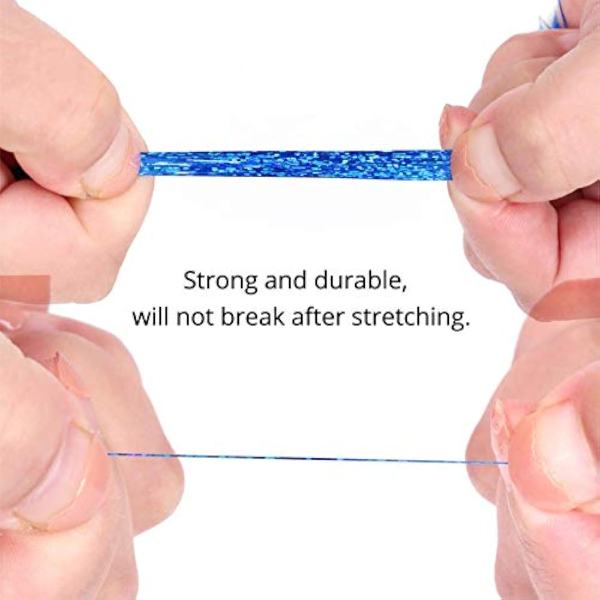 40 Inches Tinsel Strands Glitter Highlighter Hair Extensions