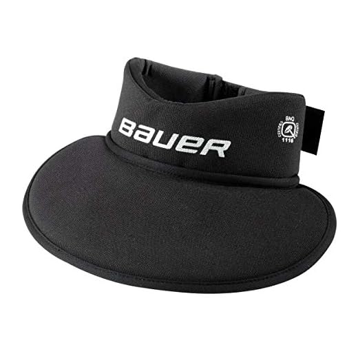 Bauer Youth NG NLP8 Core Neck Guard Bib, Black