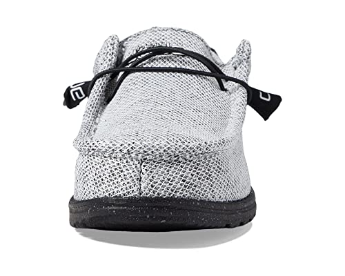 image for Hey Dude Men's Wally Stretch Dark Web Size 7 Light Grey | Men’s Shoe
